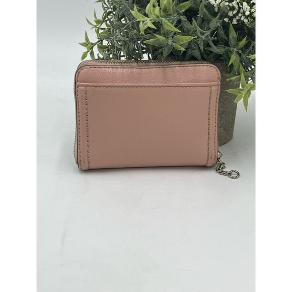 Kate Spade Pink Zip Bifold Rose Smoke Color Pebble Leather‎ Wallet - Picture 5 of 12